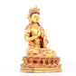 A solemn gilt bronze statue of Bodhisattva