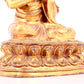 A solemn gilt bronze statue of Bodhisattva