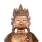 A solemn gilt bronze statue of Bodhisattva