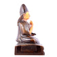 A solemn gilt bronze statue of guru