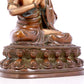 A solemn gilt bronze statue of Bodhisattva