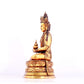 A solemn gilt bronze statue of Amitayus Buddha