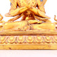 A solemn gilt bronze statue of Bodhisattva