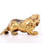 An exquisite gilt copper auspicious animal ornament