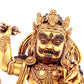 A solemn gilt bronze Vajra statue