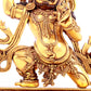 A solemn gilt bronze Vajra statue