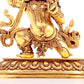 A solemn gilt bronze Vajra statue