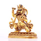 A solemn gilt bronze Vajra statue