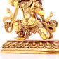 A solemn gilt bronze Vajra statue