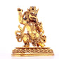 A solemn gilt bronze Vajra statue