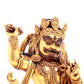A solemn gilt bronze Vajra statue
