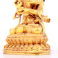 A solemn gilt bronze Vajrasattva hammer statue