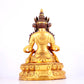 A solemn gilt bronze statue of Bodhisattva