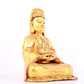 A solemn gilt bronze statue of Guanyin