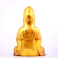 A solemn gilt bronze statue of Guanyin