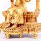 A solemn gilt bronze statue of Bodhisattva