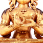 A solemn gilt bronze statue of Bodhisattva