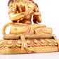 A solemn gilt bronze statue of Bodhisattva