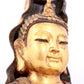 A solemn gilt bronze statue of Guanyin