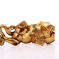 An exquisite gilt copper auspicious animal ornament