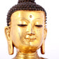 A solemn gilt bronze statue of Sakyamuni