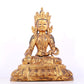 A solemn gilt bronze statue of Bodhisattva