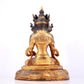 A solemn gilt bronze statue of Bodhisattva