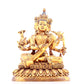 A solemn gilt bronze statue of Mystical Sound Buddha