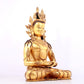 A solemn gilt bronze statue of Bodhisattva