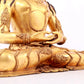 A solemn gilt bronze statue of Bodhisattva