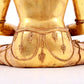 A solemn gilt bronze statue of Bodhisattva