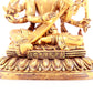 A solemn gilt bronze statue of Mystical Sound Buddha