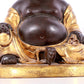 A solemn gilt bronze Maitreya statue