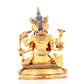 A solemn gilt bronze statue of Mystical Sound Buddha