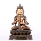 A solemn gilt bronze statue of Bodhisattva