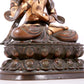 A solemn gilt bronze statue of Bodhisattva