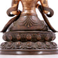 A solemn gilt bronze statue of Bodhisattva