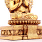 A solemn gilt bronze statue of guru