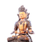 A solemn gilt bronze statue of Bodhisattva