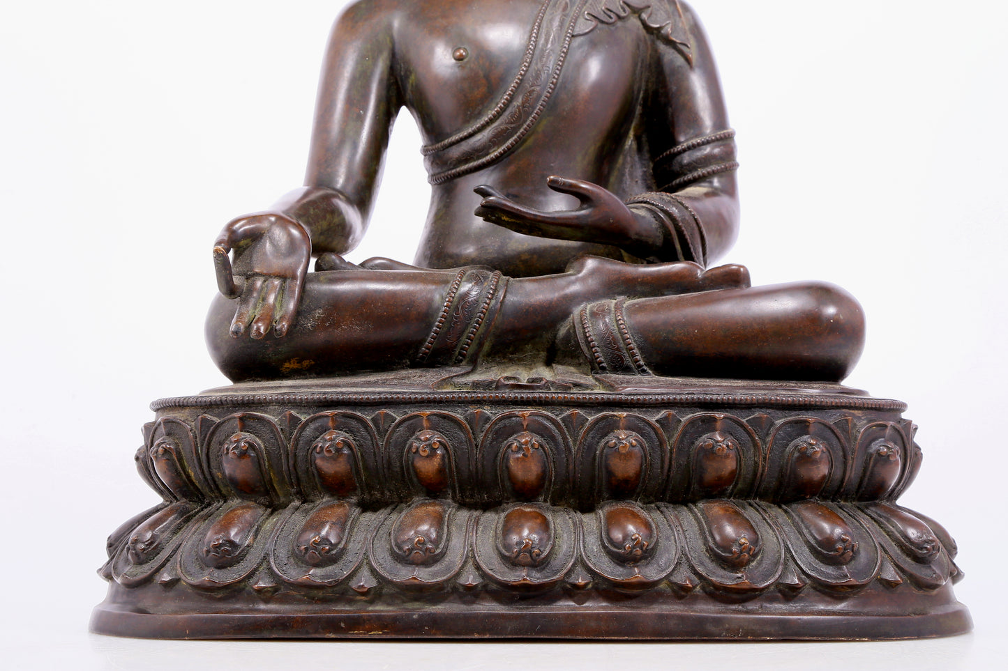 Marvelous Emboss-Bronze Figure Of Buddha Shakyamuni