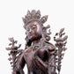 An Archaic Bronze Figure Of White Tara