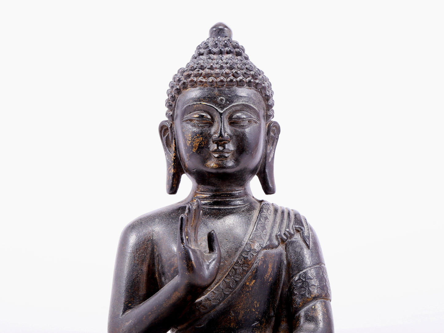 Fabulous Gilt-Bronze Figure Of Buddha Shakyamuni