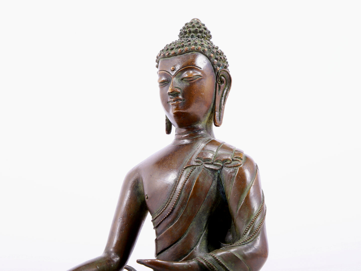 Brilliant Bronze Figure Of Buddha Shakyamuni