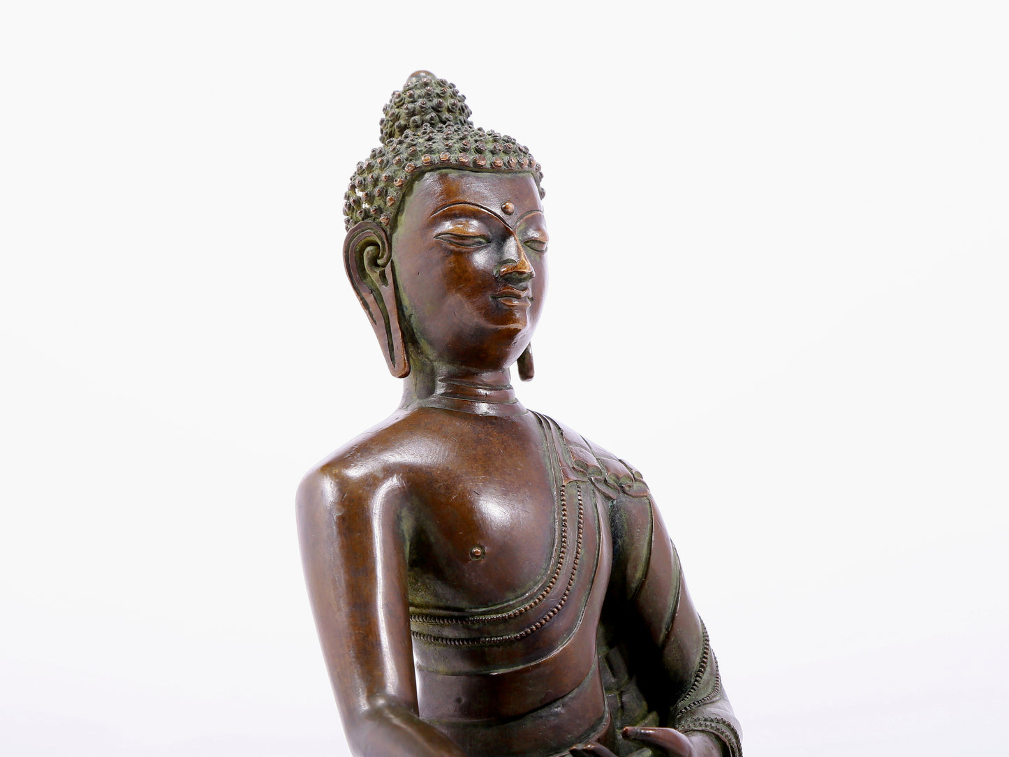 Brilliant Bronze Figure Of Buddha Shakyamuni