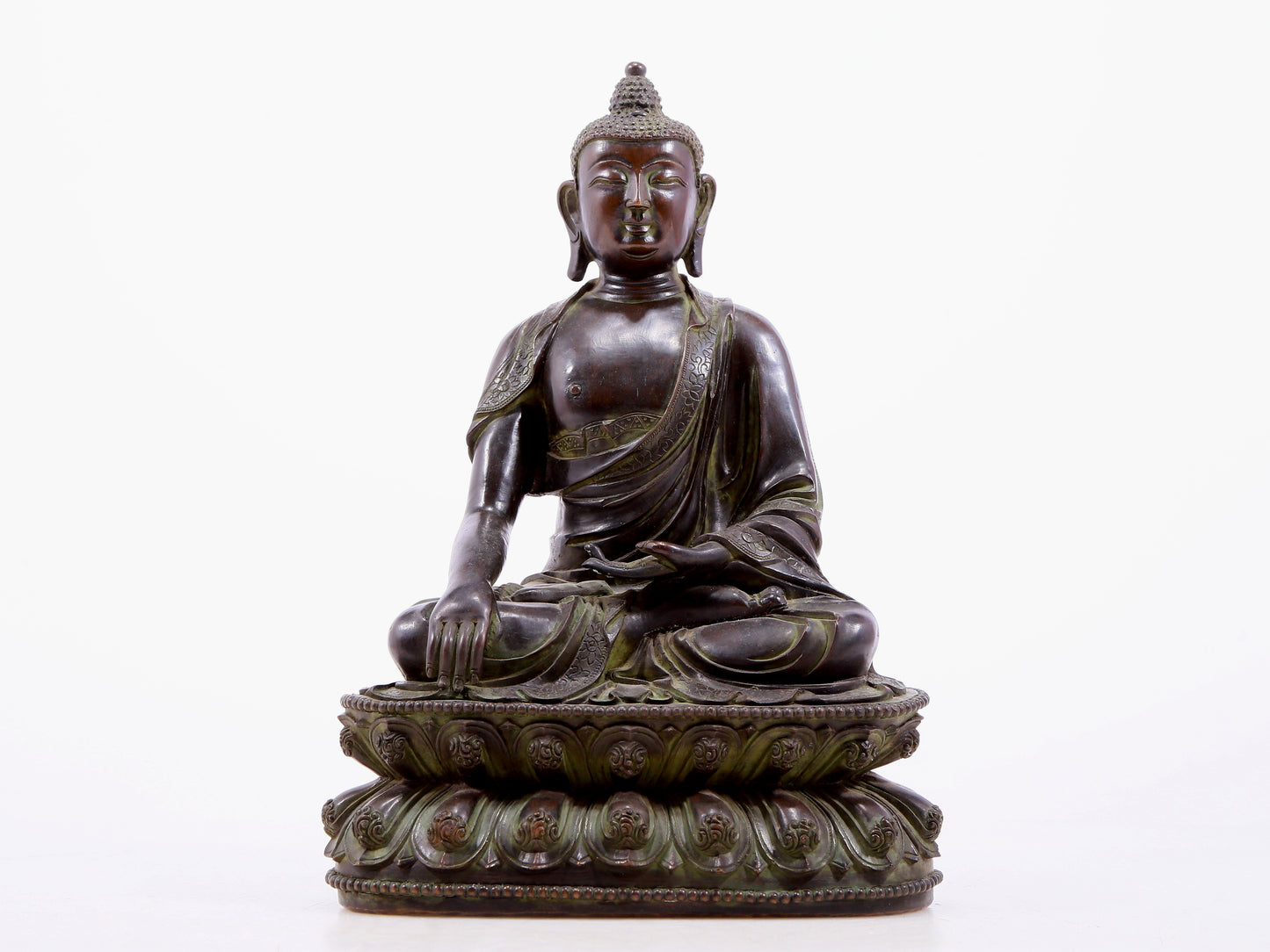 Brilliant Bronze Figure Of Buddha Shakyamuni