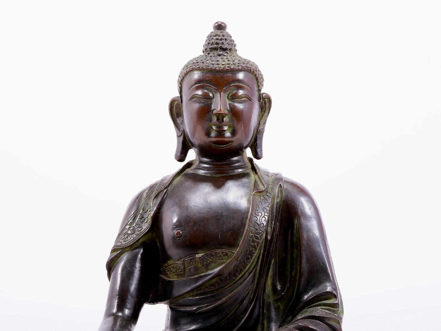 Brilliant Bronze Figure Of Buddha Shakyamuni