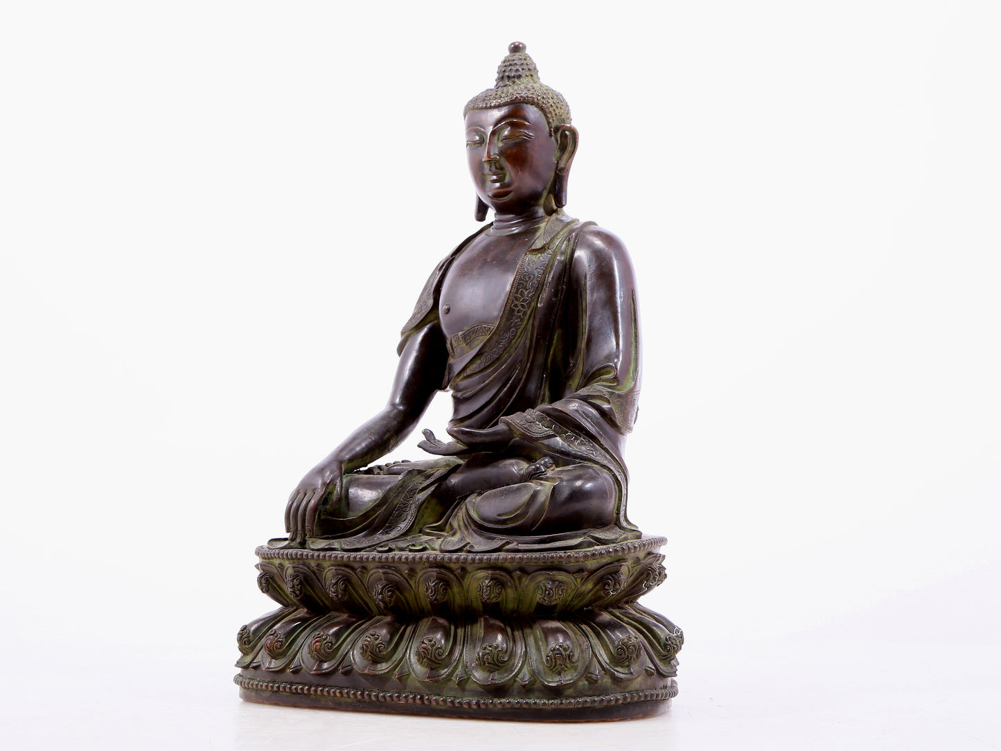 Brilliant Bronze Figure Of Buddha Shakyamuni