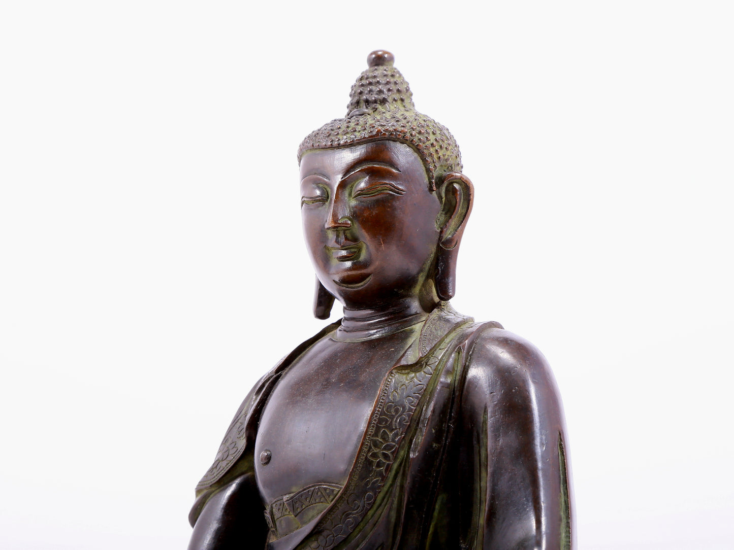 Brilliant Bronze Figure Of Buddha Shakyamuni