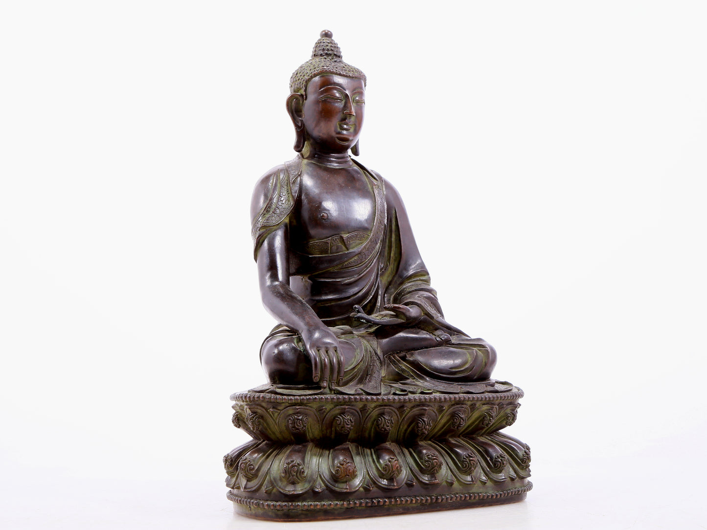 Brilliant Bronze Figure Of Buddha Shakyamuni