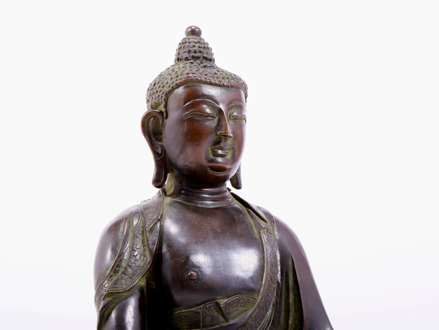 Brilliant Bronze Figure Of Buddha Shakyamuni